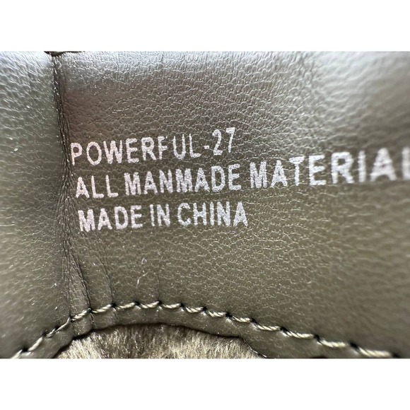 Womens Tan Boots heeled lace up zipper boots Size 8 - Picture 7 of 10